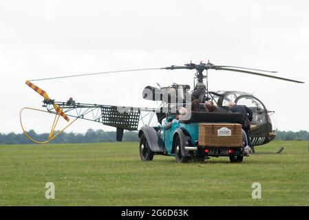 Ailes et roues du Wallop 2021 Middle Wallop Airfield Hampshire Banque D'Images