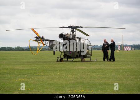 Ailes et roues du Wallop 2021 Middle Wallop Airfield Hampshire Banque D'Images