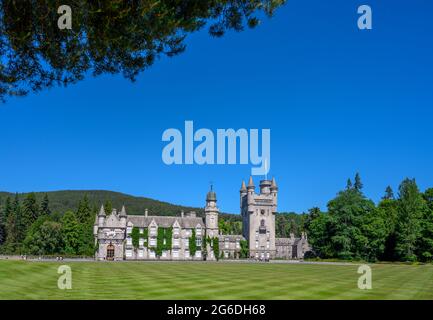 Château de Balmoral, nr Crathie, Royal Deeside, Aberdeenshire, Écosse, ROYAUME-UNI Banque D'Images