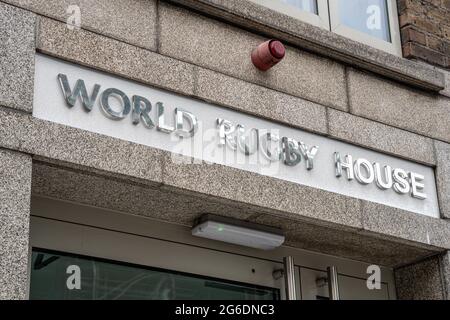 Dublin City, Dublin, Irlande, 28 juin 2021. Bureau du World Rugby à Dublin Banque D'Images