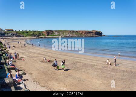 Beach Promenade, Eyemouth, Scottish Borders, Écosse, Royaume-Uni Banque D'Images