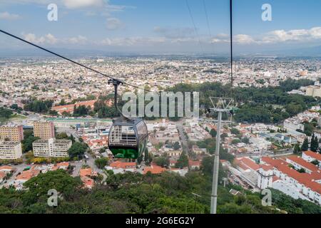 Vue aérienne de Salta depuis Teleferico (téléphérique), Argentine Banque D'Images