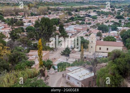 Village Maimara dans la vallée de Quebrada de Humahuaca, Argentine Banque D'Images