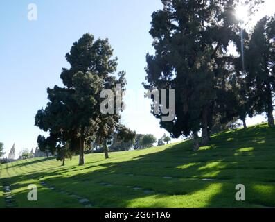 Glendale, Californie, États-Unis 1er juillet 2021 UNE vue générale de l'atmosphère de l'acteur Mitchell Lewis grave au Forest Lawn Memorial Park le 1er juillet 2021 à Glendale, Californie, États-Unis. Il était dans 175 films et connu pour jouer le capitaine des sorcières méchants de la garde de Winkie dans le magicien d'Oz. Photo par Barry King/Alay stock photo Banque D'Images