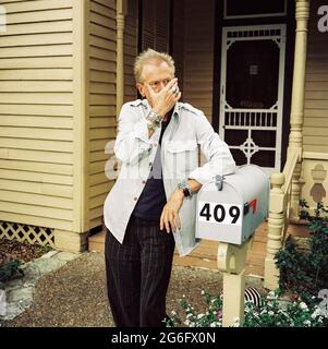 Andrew Loog Oldham photographié en mars 2004, Austin Texas, États-Unis d'Amérique. Banque D'Images