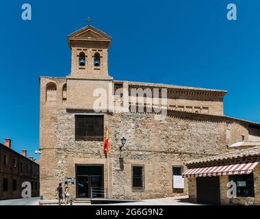 Célèbre Synagogue d'El Transito, aujourd'hui musée séfarade situé à Tolède, Espagne. Banque D'Images