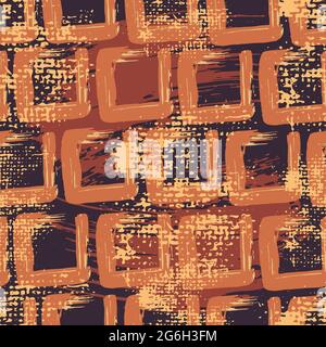 Motif abstrait sans couture avec taches, points, traits de pinceau et arrière-plan artistique. Design moderne pour le papier, les couvertures et les tissus Illustration de Vecteur