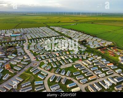 Photographie aérienne de Parkdean Camber Sands Holiday Park, Camber, East Sussex Banque D'Images