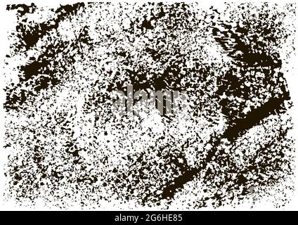 Texture grunge fond noir. Effet vieilli. Rayures anciennes, taches, taches de peinture, taches. Effet texturé doux Illustration de Vecteur