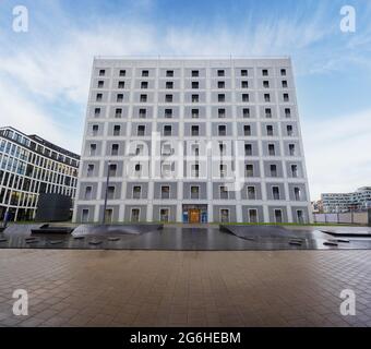 Façade de la bibliothèque publique de Stuttgart (Stadtbibliothek Stuttgart) - Stuttgart, Allemagne Banque D'Images