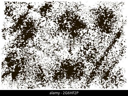 Texture grunge fond noir. Effet vieilli. Rayures anciennes, taches, taches de peinture, taches. Résumé léger effet texturé Illustration de Vecteur