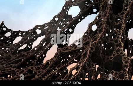 Les couleurs de la série, une peinture d'art numérique impressionnante. L'arrière-plan est constitué d'une texture de couleur fractale et convient à une utilisation dans des projets sur l'imagination, Banque D'Images