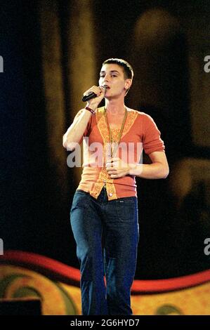 Vérone Italie 09/09/2000 : Sinead O'Connor en concert au Festivalbar Banque D'Images