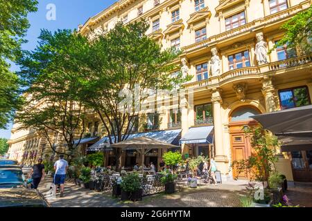 Wien, Vienne: rue Praterstraße, restaurant café Ansari en 02. Leopoldstadt, Vienne, Autriche Banque D'Images