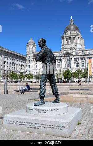 Mémorial de la bataille de l'Atlantique à Liverpool Banque D'Images