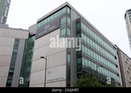 Bureau des passeports HM à Liverpool Banque D'Images