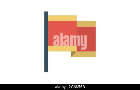 Marquer l'icône image vectorielle de style plat Illustration de Vecteur