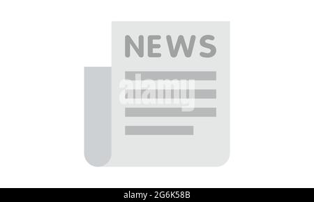 Icône de journal image vectorielle de style simple Illustration de Vecteur