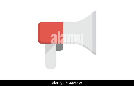 Modèle de conception de logo vectoriel d'icône mégaphone. Illustration de Vecteur