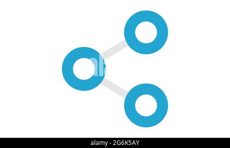 Partager le symbole de l'icône image vectorielle de conception simple Illustration de Vecteur