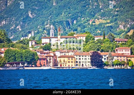 Village de Malgrate sur le lac de Côme près de Lecco, région Lombardie de l'Italie Banque D'Images