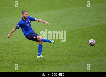 07 juillet 2021 - Italie / Espagne - UEFA Euro 2020 semi-finale - Wembley - Londres Leonardo Bonucci de l'Italie Picture Credit : © Mark pain / Alamy Live News Banque D'Images