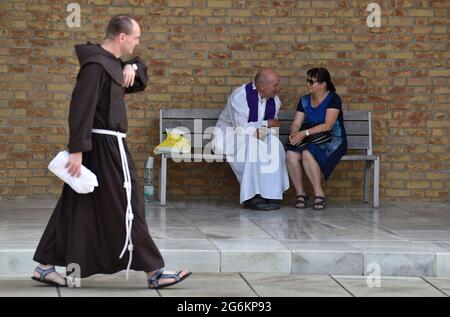 Velehrad, République tchèque. 05e juillet 2021. Les jours de la bonne volonté, les célébrations de Saint Cyril et de Methodius, à Velehrad, en République tchèque, le 5 juillet 2021. Crédit: Dalibor Gluck/CTK photo/Alamy Live News Banque D'Images