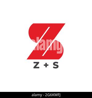 lettre sz infini simple géométrique logo vecteur Illustration de Vecteur