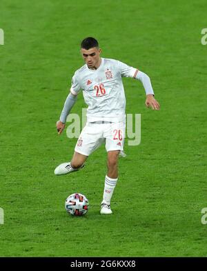 Londres, Angleterre, 6 juillet 2021. Pedri d'Espagne lors du match de l'UEFA Euro 2020 au stade Wembley, Londres. Le crédit photo devrait se lire: David Klein / Sportimage Banque D'Images