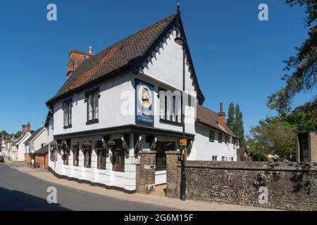 Saracens Head Inn Un bâtiment classé Grade II à DISS, Norfolk Banque D'Images