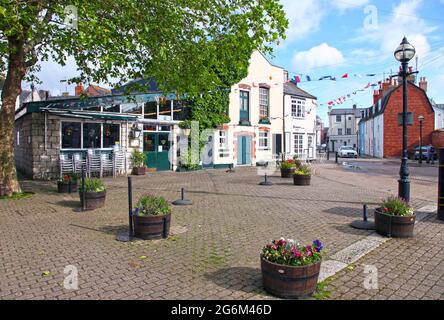 Cove Street et Hope Square à Weymouth, Dorset, Angleterre Banque D'Images