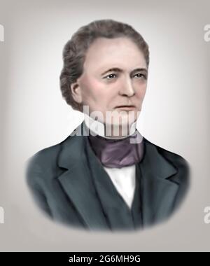 Walter Hunt 1796-1859 inventeur américain mécanicien Banque D'Images