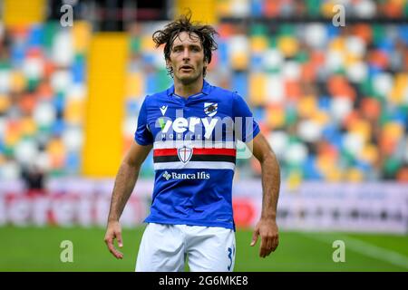 Udine, Italie. 1er juin 2021. Portrait de Tommaso Augello (Sampdoria) pendant la saison de l'UC Sampdoria 2020/2021, football italien série A match à Udine, Italie, juin 01 2021 crédit: Agence de photo indépendante/Alamy Live News Banque D'Images