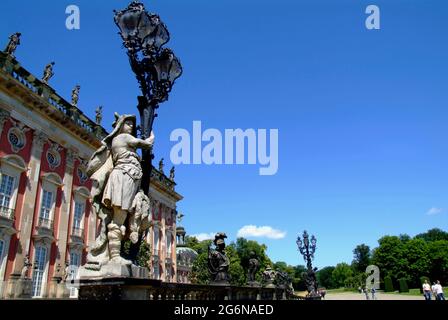 Le nouveau Palais de Sanssouci-Park Banque D'Images