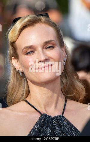 Cannes, FRA. 07e juillet 2021. Diane Kruger participe à la projection "tout s'est bien passé" lors du 74e Festival annuel de Cannes le 07 juillet 2021 à Cannes, France. Crédit : Franck Bonham/espace image/Punch média/Alamy Live News Banque D'Images