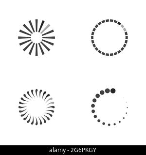 Chargement du modèle d'illustration de conception d'icône vectorielle Illustration de Vecteur