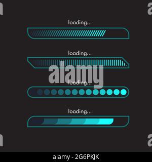 Chargement du modèle d'illustration de conception d'icône vectorielle Illustration de Vecteur