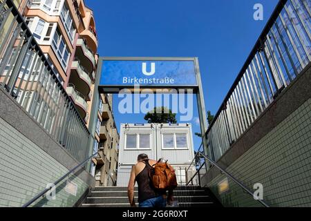Station de métro Birkenstrasse à Berlin Banque D'Images