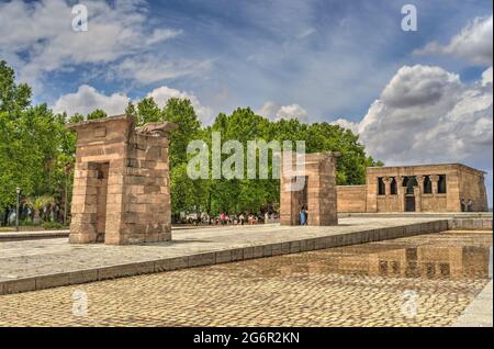 Madrid, Temple de Debod Banque D'Images