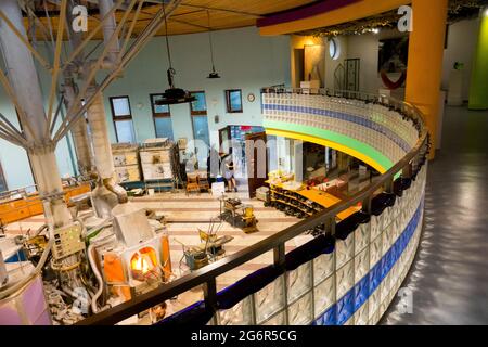 Novotny Glassworks, Novy Bor République tchèque, un regard sur la production de verre de la galerie Banque D'Images