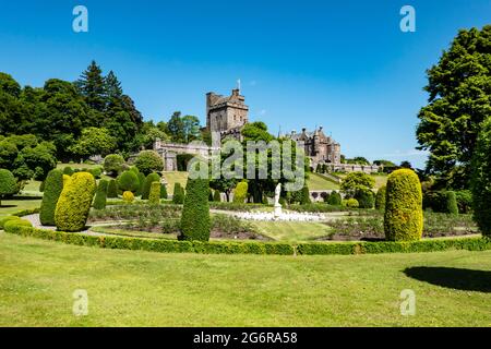 Drummond Castle Gardens Muthill Crief Perth et Kinross Scotland Royaume-Uni Banque D'Images