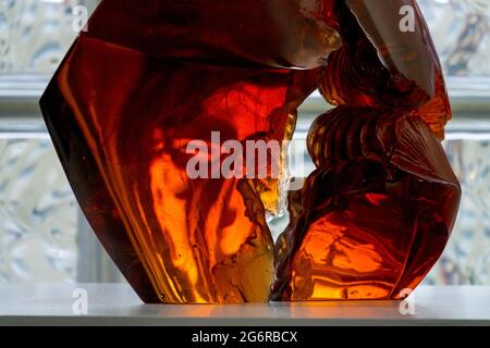 Novy Bor, République tchèque, Musée du verre de Novotny, axé sur le verre d'art contemporain Banque D'Images