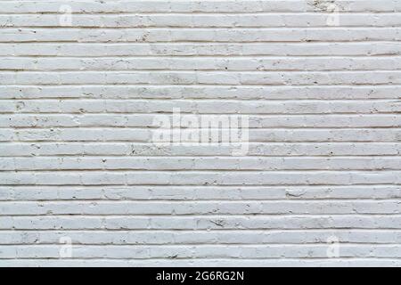 Texture d'arrière-plan en brique peinte en blanc avec de la place pour le texte Banque D'Images