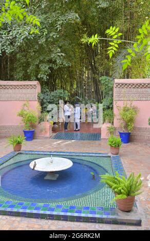 Le Musée YSL et le jardin Majorelle à Marrakech, Maroc ma Banque D'Images