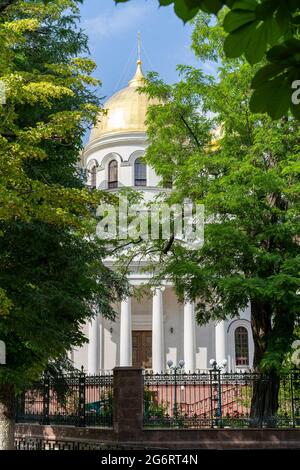 Cathédrale Alexandre Nevsky à Simferopol, Crimée. Banque D'Images