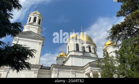 Cathédrale Alexandre Nevsky à Simferopol, Crimée. Banque D'Images