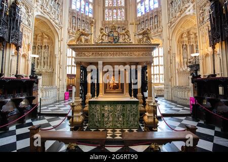 L'Abbaye de Westminster, London, UK Banque D'Images