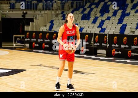 Malaga, Espagne. 08 juillet 2021. Maite Cazorla vu pendant la formation de l'équipe nationale espagnole de basket-ball féminin à Malaga avant les Jeux Olympiques Tokyo 2020. Crédit : SOPA Images Limited/Alamy Live News Banque D'Images