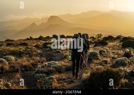 Kilimanjaro en Tanzanie le point le plus élevé du continent africain Banque D'Images