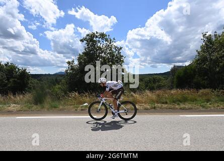 COSNEFROY Benoit de l'ÉQUIPE AG2R CITROEN au cours de la phase 12 du Tour de France le jeudi 8 juillet 2021. Le crédit photo devrait se lire: Pete Goding/GodingImages Banque D'Images